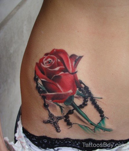 Attractive Rose Tattoo