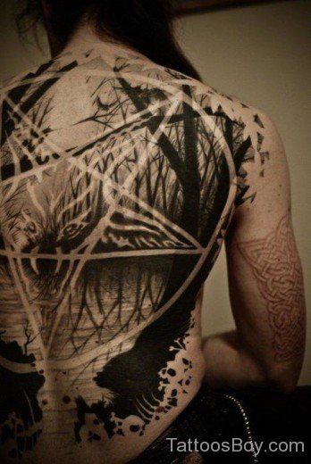 Awesome Full Back Tattoo