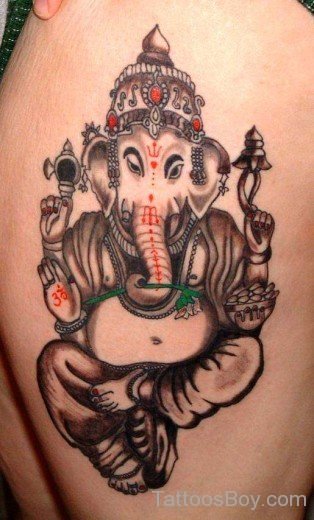 Beautiful Ganesha Tattoo Design