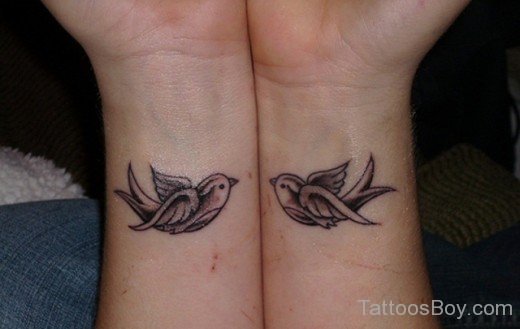  Swallow Tattoo On Wrist