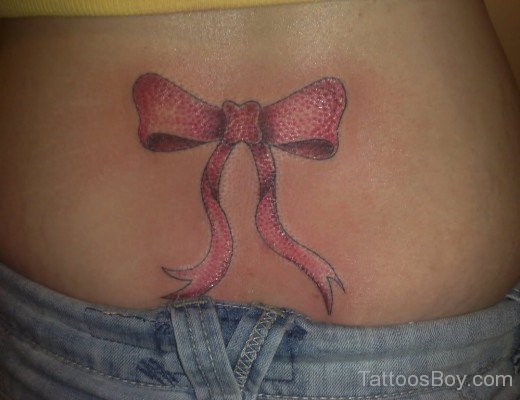 Bow Tattoo On Lower BAck