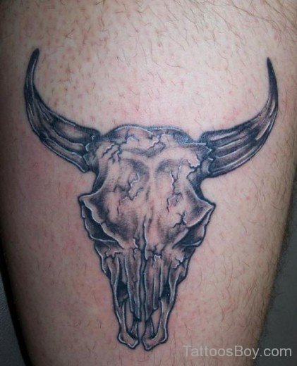 Bull Face Tattoo
