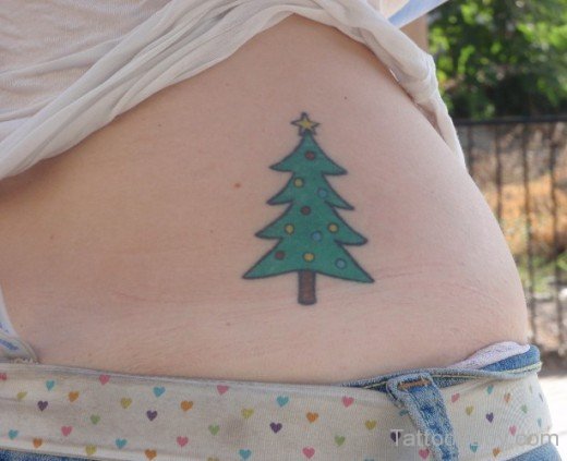 Christmas Tree Tattoo 