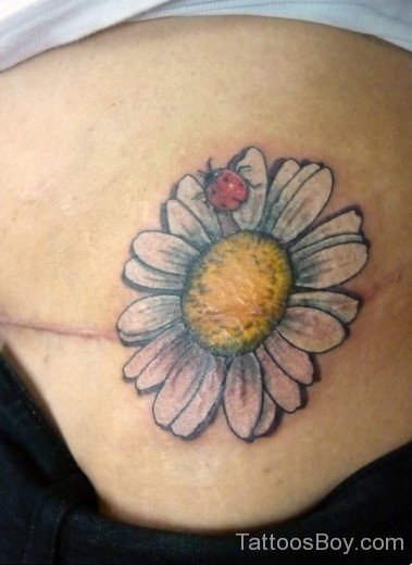 Daisy Tattoo On Waist