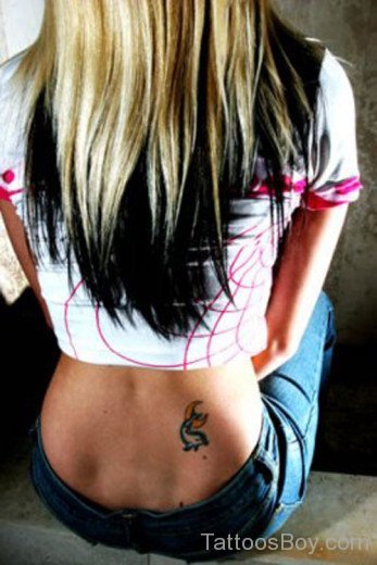 Dolphin Tattoo On Lower Back