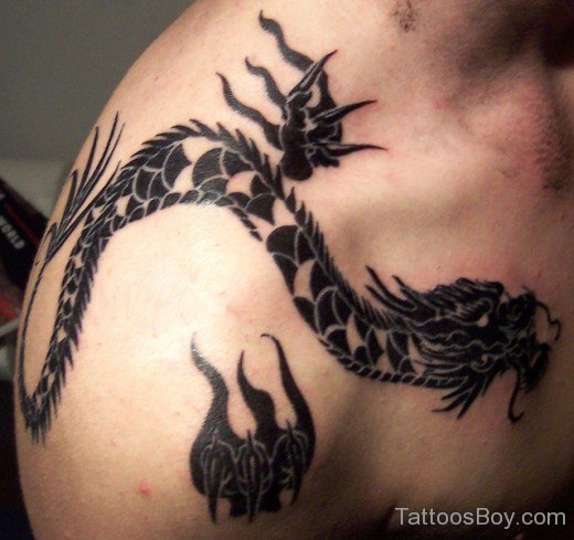 Dragon Tattoo Design On Shoulder