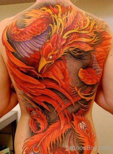 Eagle Tattoo On Back Body