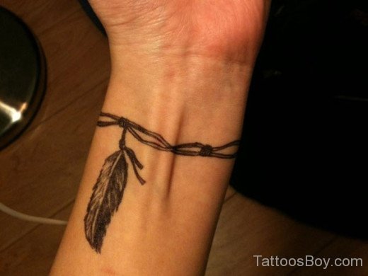 Feather Tattoo On Wrist