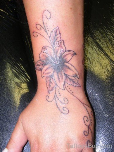 Flower Tattoo On Wrist