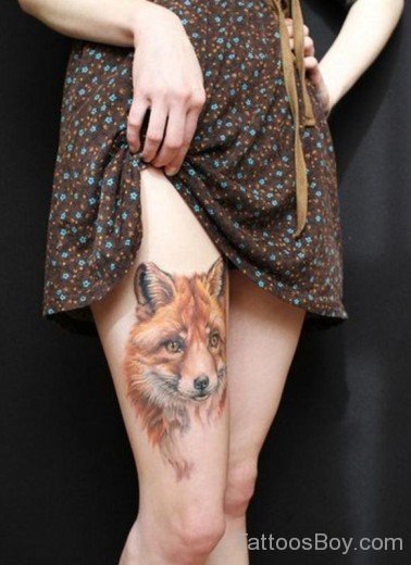 Fox Face Tattoo Design