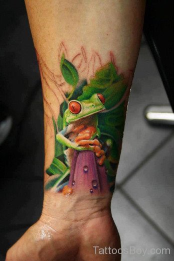 Awesome Frog Tattoo
