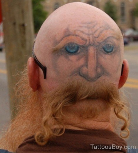 Funny Face Tattoo Design