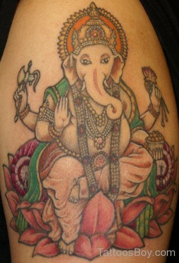 Awesome Ganesha Tattoo Design