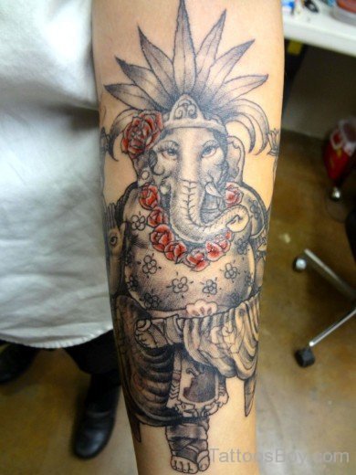 Ganesha Tattoo On Arm