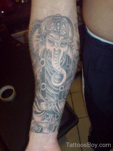Ganesha Tattoo On Hand