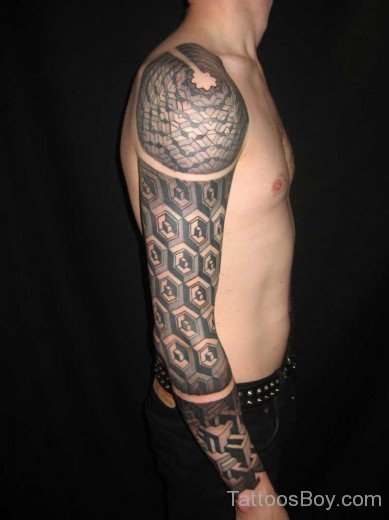 Gastric Tattoo On Full Sleeve