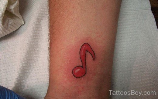 Music Symbol Tattoo On Wrist