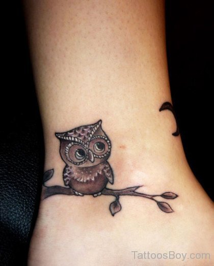 Owl Tattoo On Wrist