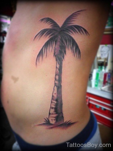 Tree Tattoo On Rib