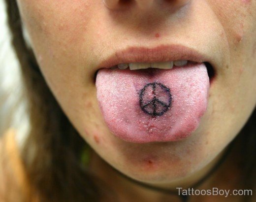  Symbol Tattoo On Tongue