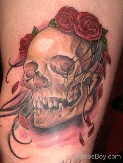 Rose And Skull Tattoo