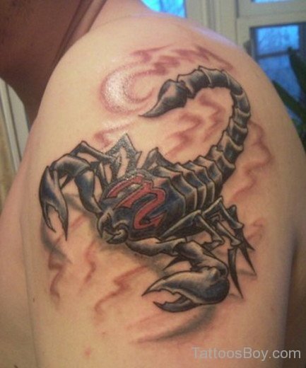 Stylish Scorpion Tattoo 