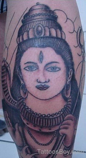 Shiv Tattoo Design On Shoulder