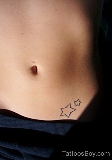 Star Tattoo On Waist