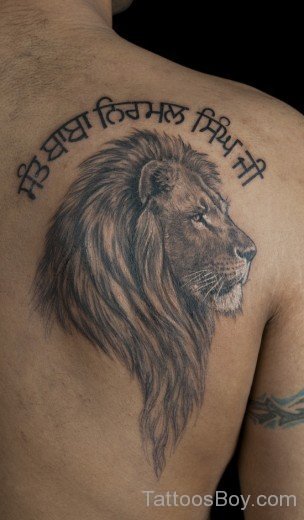Stylish Lion Tattoo 