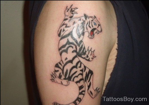 Tiger Tattoo On Shoulder