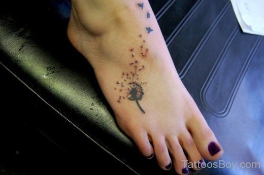 Tree Tattoo On Foot
