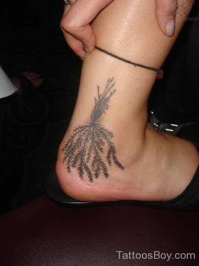 Tree Tattoo On Foot