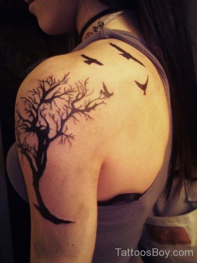 Awesome Tree Tattoo Design