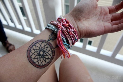 Wheel Tattoo On Wrist