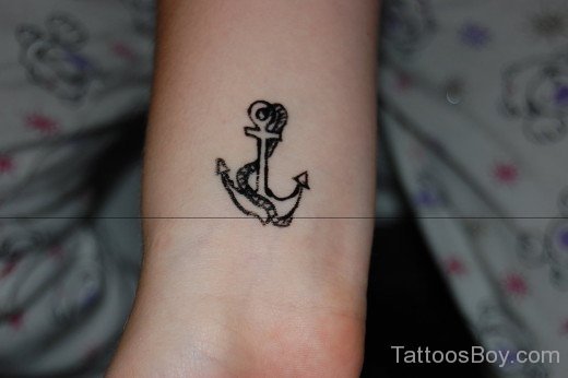 Anchor Tattoo On Wrist