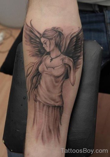 Angel  Tattoo On Arm