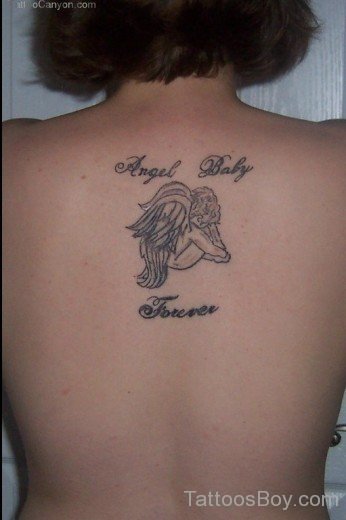 Angel Tattoo Design On Back