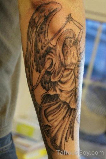 Angel Tattoo On Arm