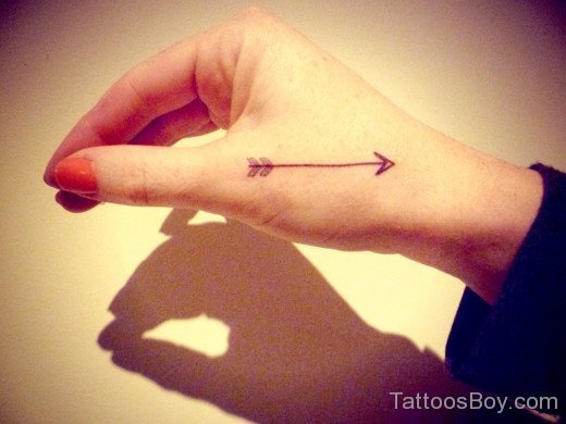 Arrow Tattoo On Hand