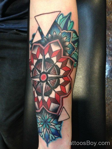 Attractive Compass Tattoo