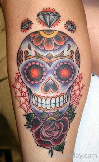 Attractive Skull Tattoo Design