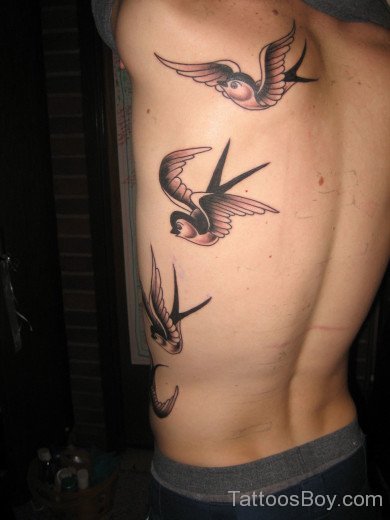 Bird Tattoo Design On Rib 