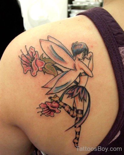 Fairy Tattoo On Shoulder