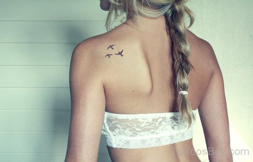 Elegant Bird Tattoo Design