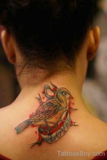 Bird Tattoo Design On Back