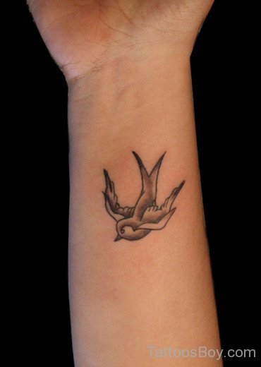 Bird Tattoo On Wrist