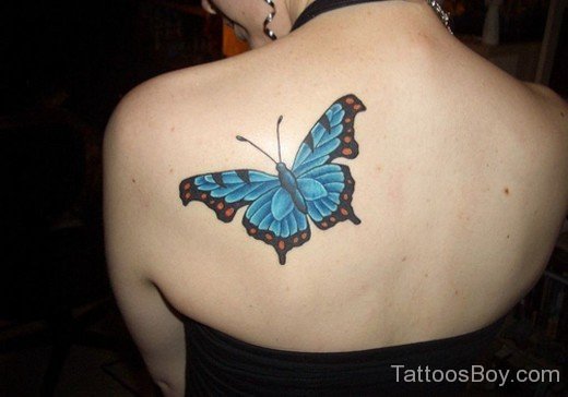 Butterfly Tattoo Design On Back