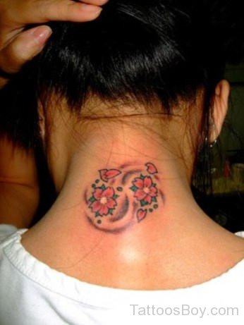 Cherry Flower Tattoo 