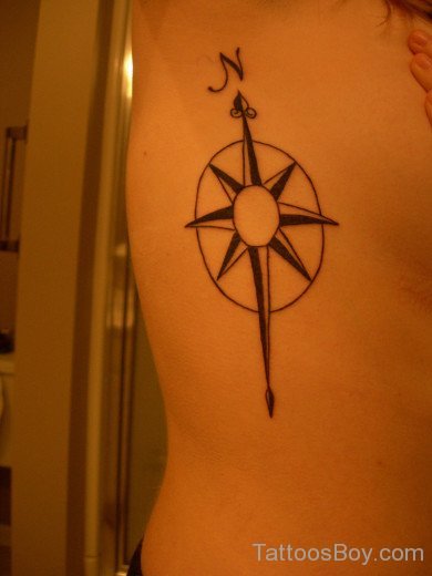 Amazing Compass Tattoo 