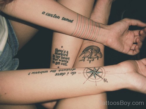 Compass Tattoo Design On Wrist